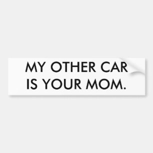 PEGATINA PARA COCHE MI OTRO COCHE ES SU MAMA