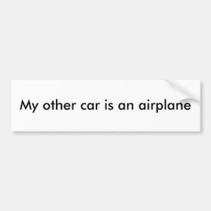 Pegatina Para Coche Mi otro coche es un aeroplano