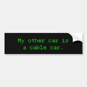 Pegatina Para Coche Mi Otro Coche Es Un Cable