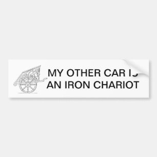 PEGATINA PARA COCHE MI OTRO COCHE ES UN CARRO DEL HIERRO