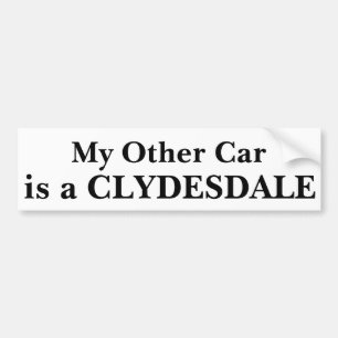 Pegatina Para Coche Mi otro coche es un Clydesdale