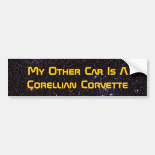 Pegatina Para Coche Mi otro coche es un Corvette de Corellian