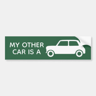 Pegatina Para Coche Mi otro coche es un mini coche verde