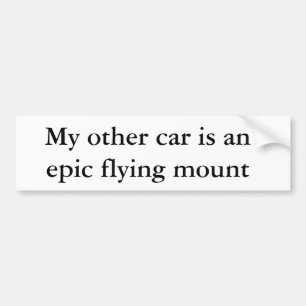 Pegatina Para Coche Mi otro coche es un montaje volador épico