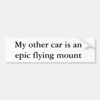 Pegatina Para Coche Mi otro coche es un montaje volador épico