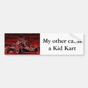 Pegatina Para Coche Mi otro coche es un niño Kart