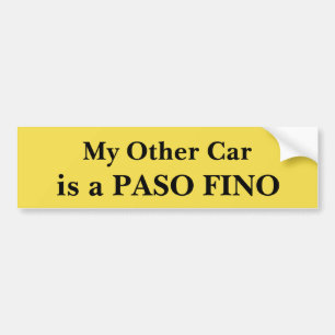 Pegatina Para Coche Mi otro coche es un Paso Fino