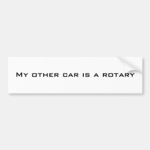 Pegatina Para Coche Mi otro coche es un rotatorio