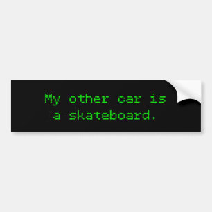 Pegatina Para Coche Mi Otro Coche Es Un Skateboard