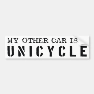 Pegatina Para Coche Mi otro coche es un Unicycle