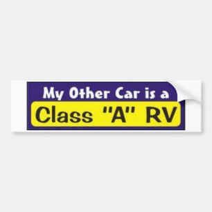 Pegatina Para Coche Mi otro coche es una clase "A" rv
