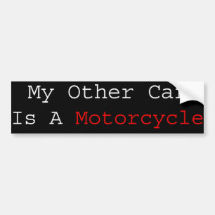 Pegatina Para Coche Mi otro coche es una motocicleta