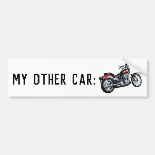Pegatina Para Coche Mi otro coche es una motocicleta