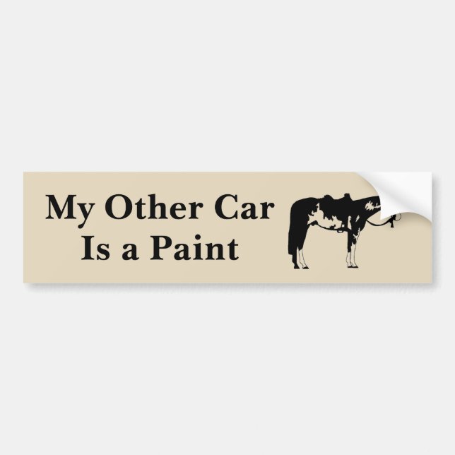 Pegatina Para Coche Mi otro coche es una pintura (Frente)