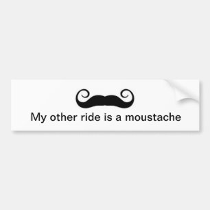 Pegatina Para Coche Mi otro paseo es un bigote