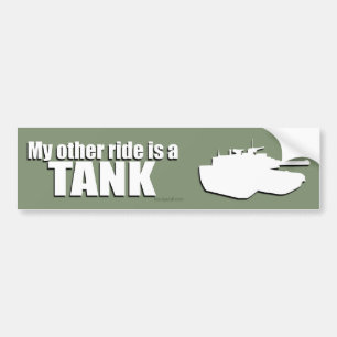 Pegatina Para Coche Mi otro paseo es un TANQUE
