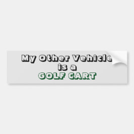 Pegatina Para Coche Mi otro vehículo es un COCHE DE GOLF