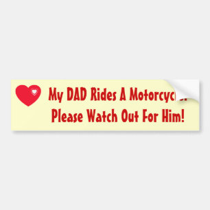 Pegatina Para Coche ¡Mi papá monta una motocicleta!