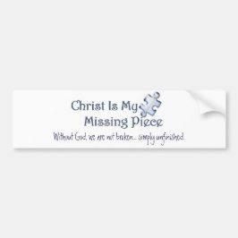 Pegatina Para Coche Mi pedazo que falta religioso