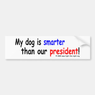 Pegatina Para Coche Mi perro es más elegante que nuestro presidente