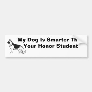 Pegatina Para Coche Mi perro es más elegante que su estudiante del