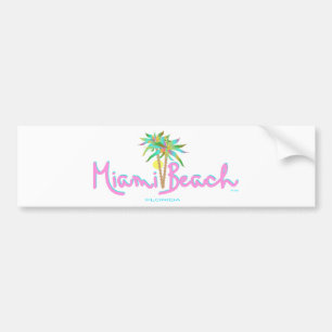Pegatina Para Coche Miami Beach Pam's