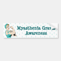 Miastenia Gravis Awareness Bumper Sticker