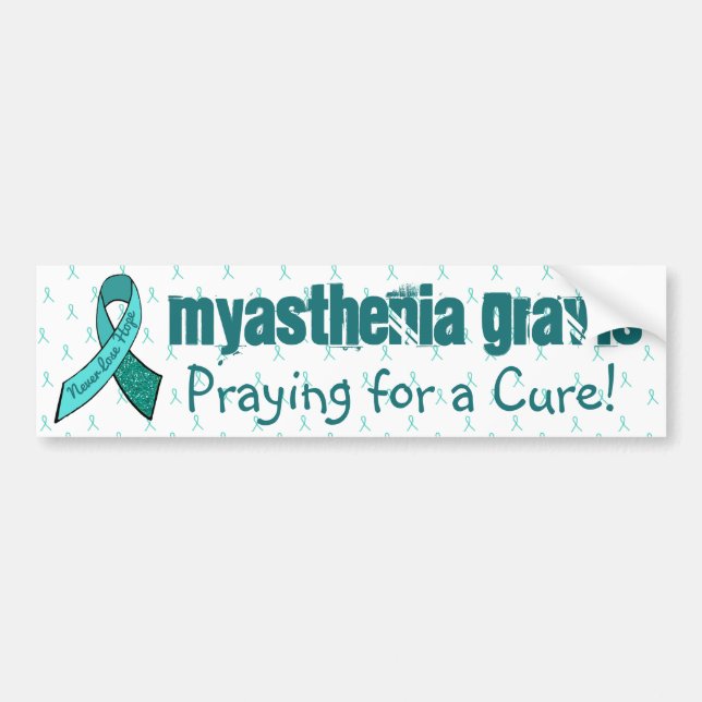 Pegatina Para Coche Miastenia Gravis Awareness Bumper Sticker (Frente)