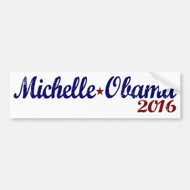 Pegatina Para Coche Michelle Obama 2016 (Frente)