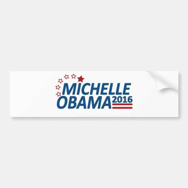 Pegatina Para Coche Michelle Obama 2016 (Frente)