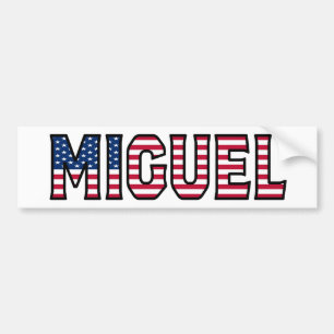 Pegatina Para Coche Miguel Name Vorname Estados Unidos Aufkleber Pegat