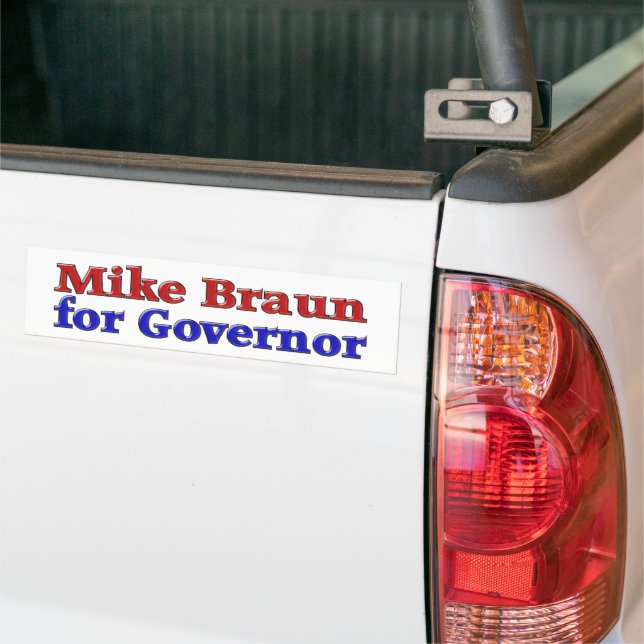 Pegatina Para Coche Mike Braun para Gobernador (En Camión)