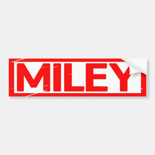Pegatina Para Coche Miley Stamp (Frente)