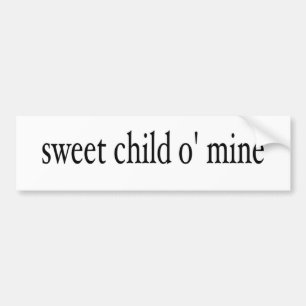 Pegatina Para Coche Mina dulce del niño O