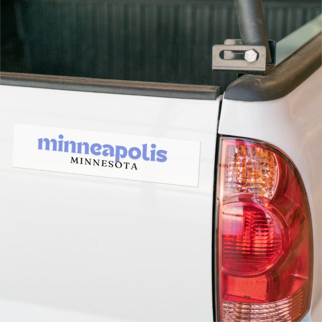 Pegatina Para Coche Mineápolis Minnesota  (En Camión)