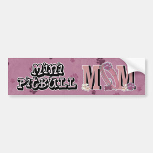 Pegatina Para Coche Mini MAMÁ de Pitbull
