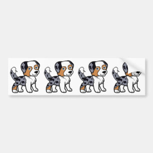 Pegatina Para Coche Ministero americano Shepherd Blue Merle con cola