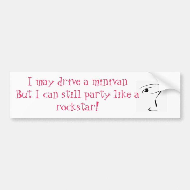 Pegatina Para Coche Minivan de Rockstar (Frente)