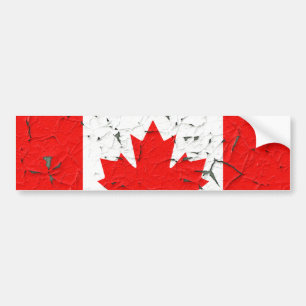 Pegatina Para Coche Miradas rojas canadienses de la pintura de la