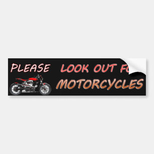 Pegatina Para Coche Mire por favor hacia fuera para las motocicletas