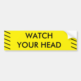 PEGATINA PARA COCHE MIRE SU CABEZA