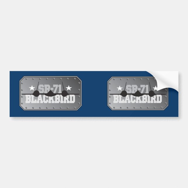 Pegatina Para Coche Mirlo SR-71 (Frente)