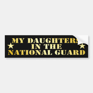 Pegatina Para Coche Mis hijas en el Guardia Nacional