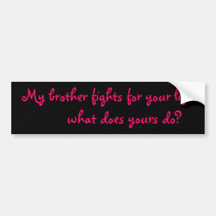 Pegatina Para Coche ¡Mis luchas del hermano para su vida!         qu