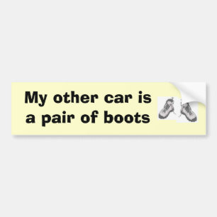 Pegatina Para Coche Mis otros pares del coche AIA de botas