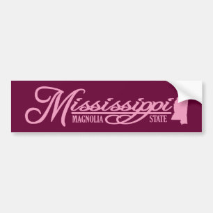 Pegatina Para Coche Mississippi (Estado de la mía)