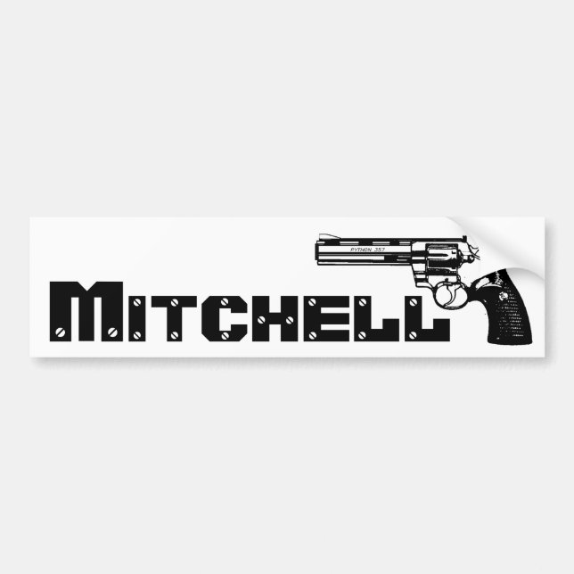 Pegatina Para Coche ¡Mitchell! (Frente)