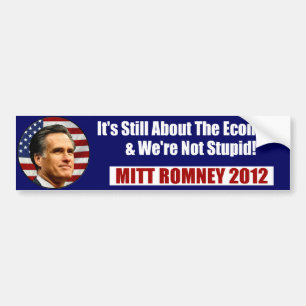 Pegatina Para Coche MITÓN ROMNEY-no somos estúpidos