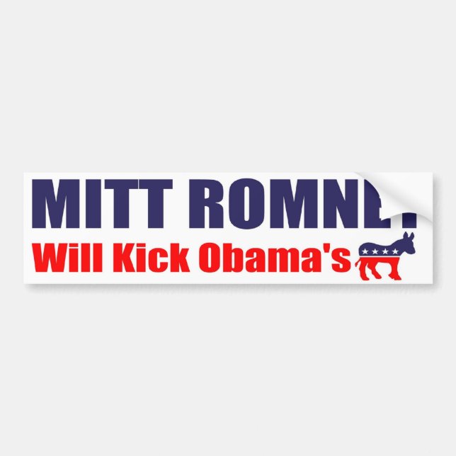 Pegatina Para Coche Mitt Romney 2012 (Frente)