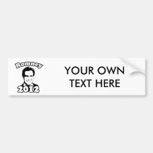 Pegatina Para Coche Mitt Romney 2012 retro